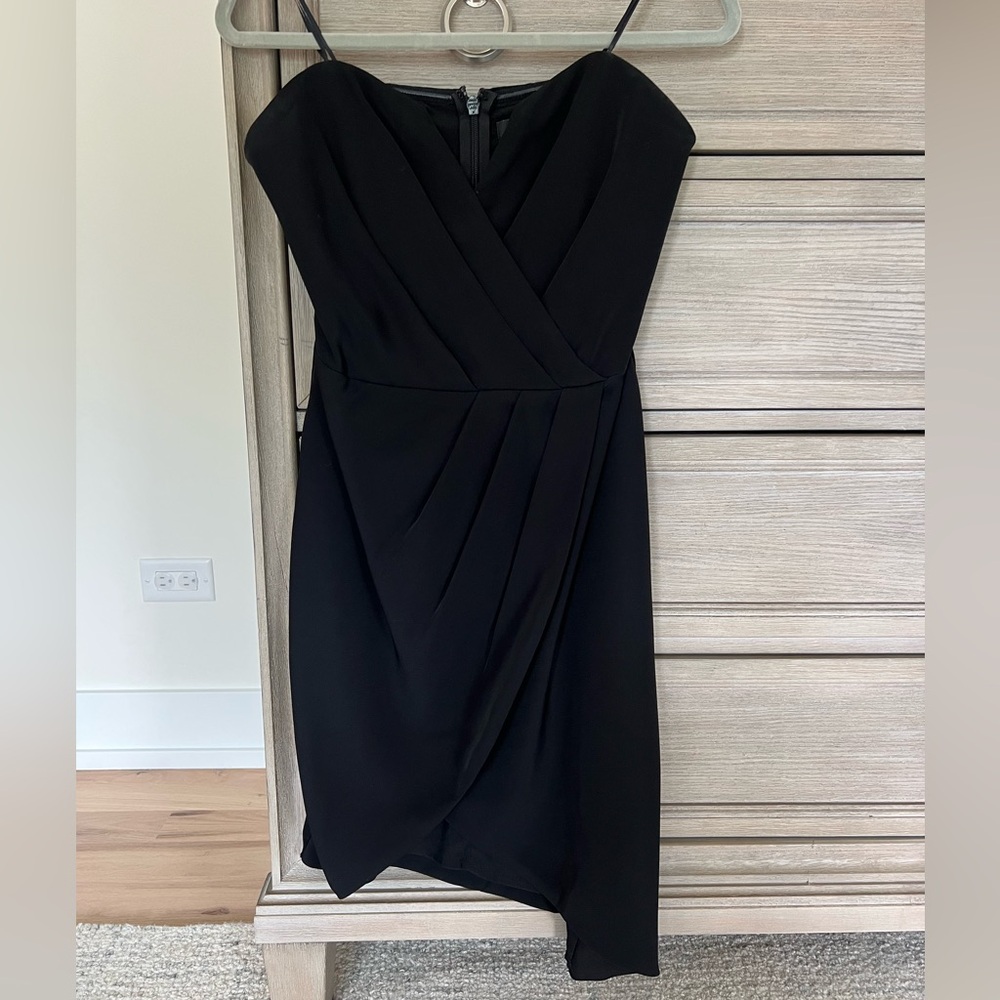 Adelyn Rae Black Asymmetrical Dress